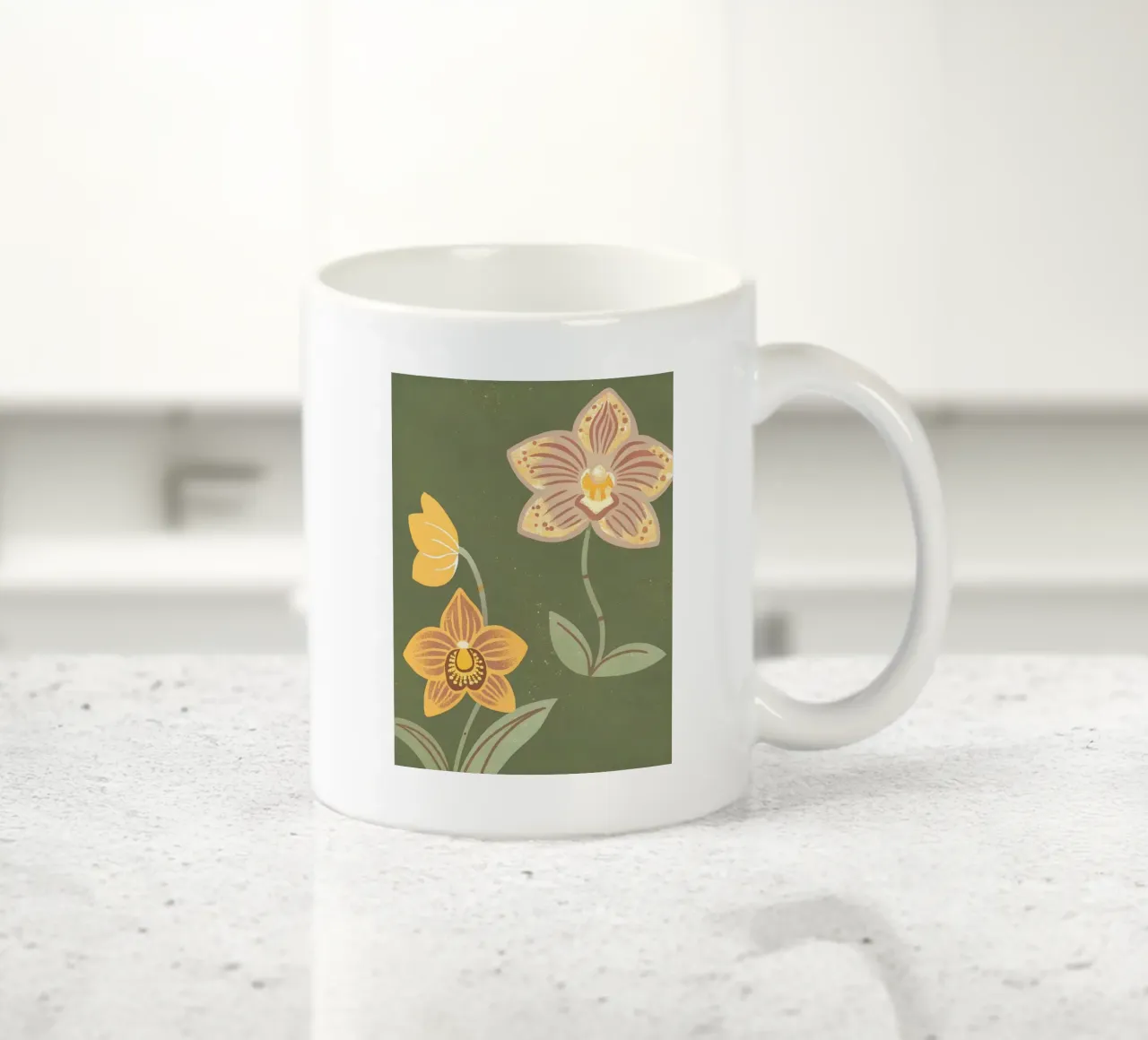 Fiori retrò pop tazza in ceramica da THE LATEST SHOP