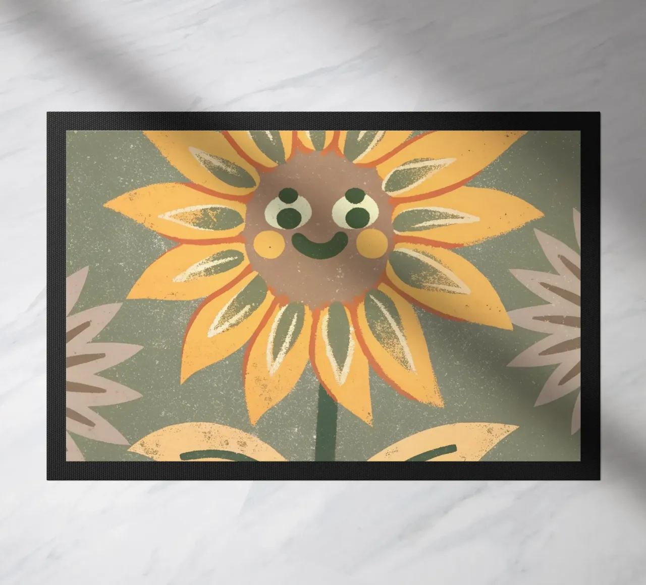 Girasole retrò pop zerbino da THE LATEST SHOP