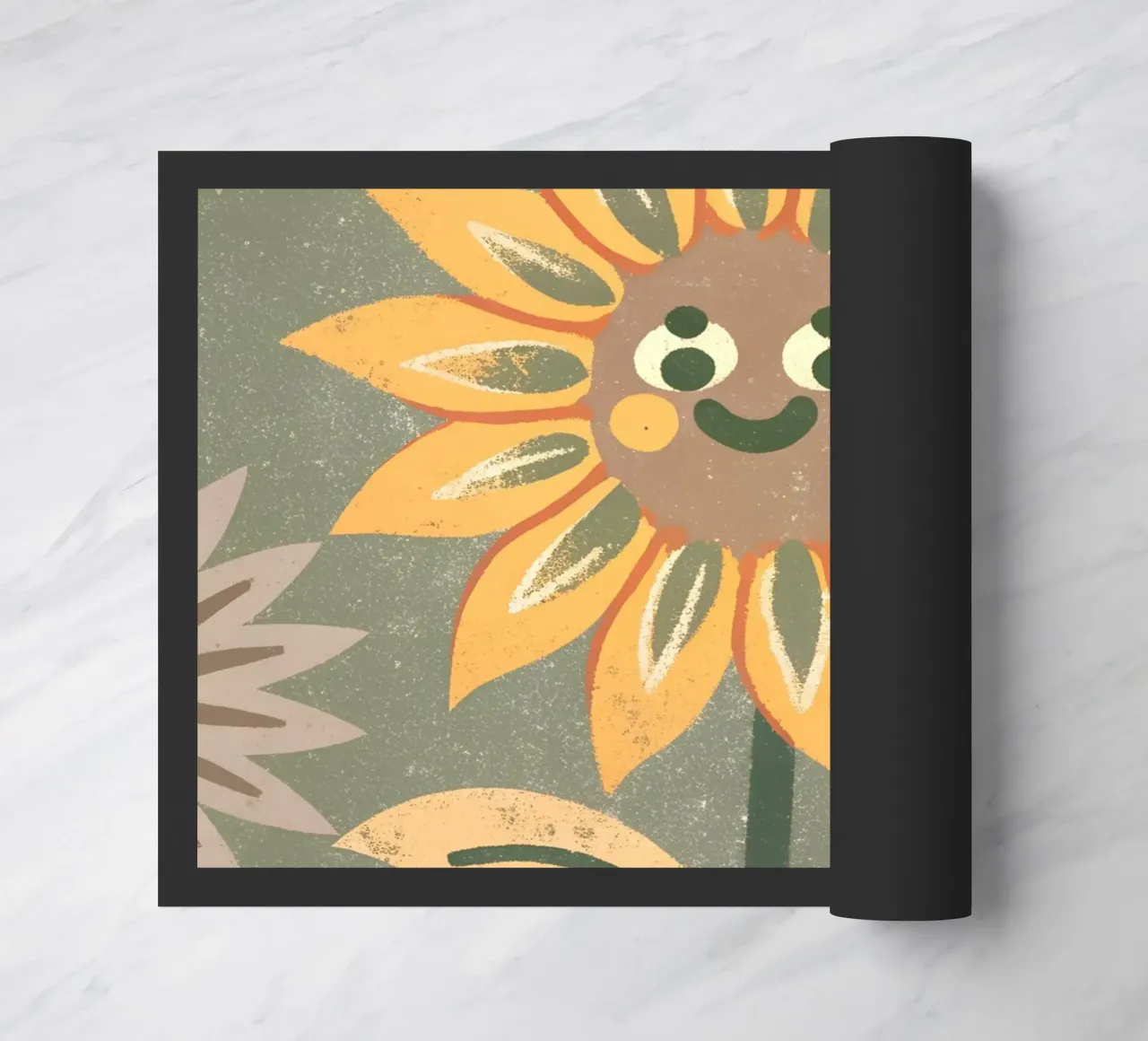 Girasole retrò pop zerbino da THE LATEST SHOP
