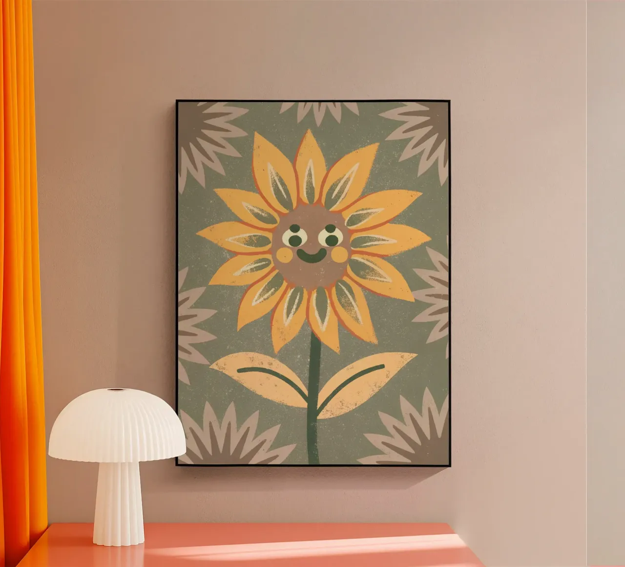Girasole retrò pop plexiglass da THE LATEST SHOP