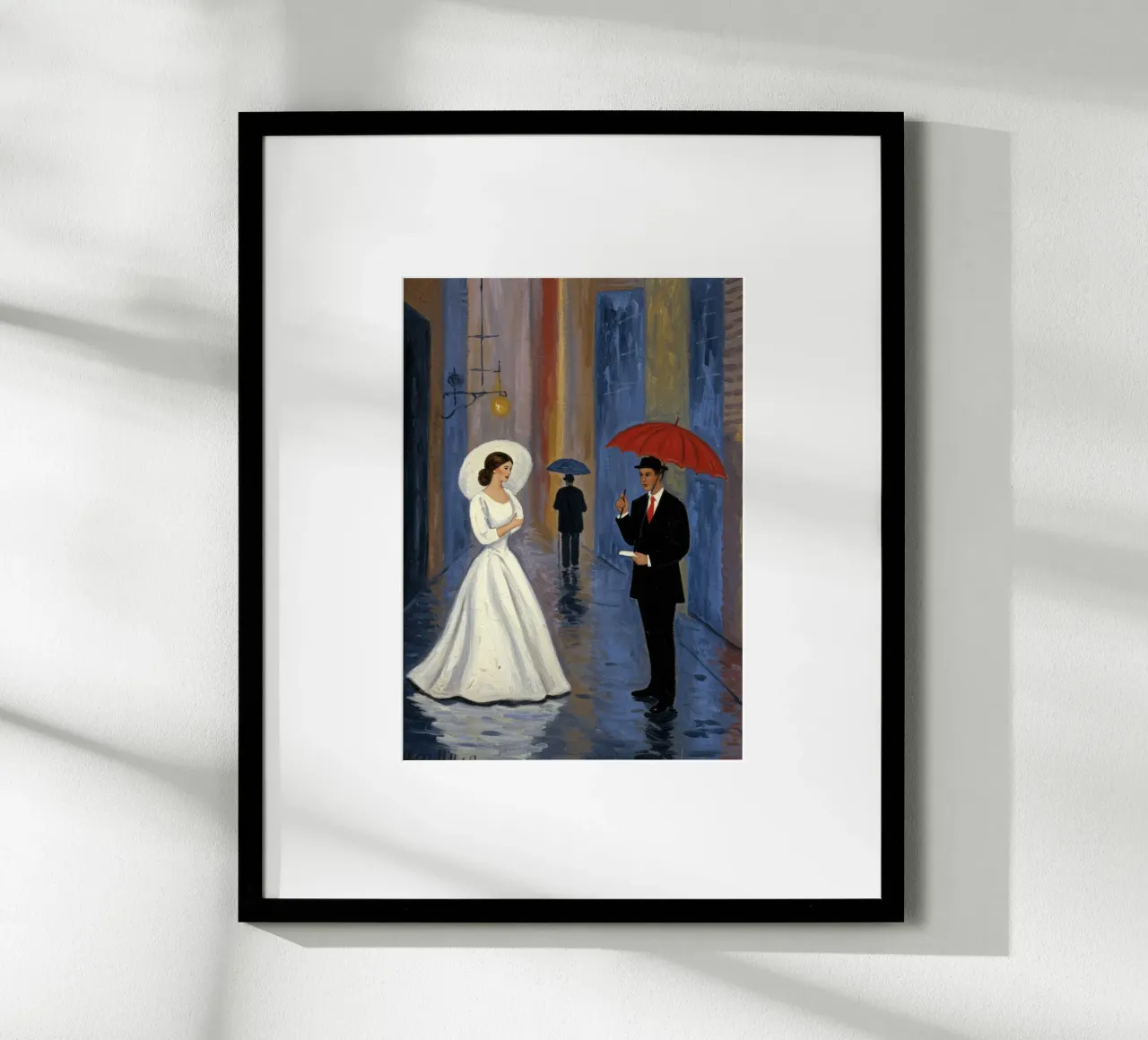 La sposa poster con telaio in alluminio da Art Center
