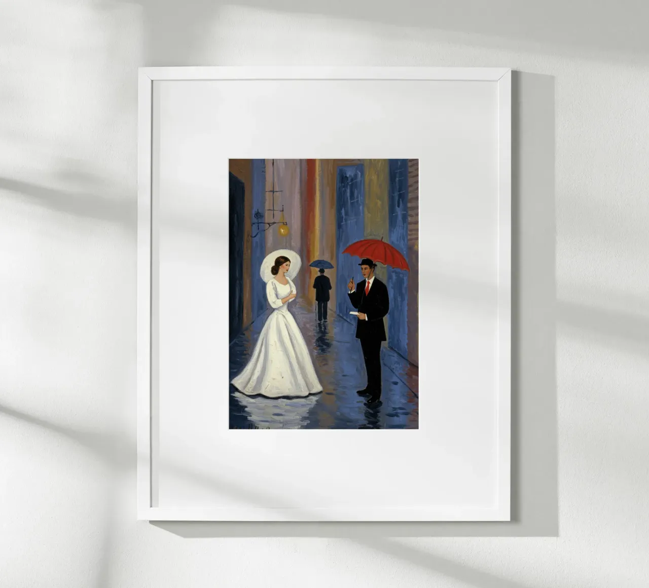 La sposa poster con telaio in alluminio da Art Center