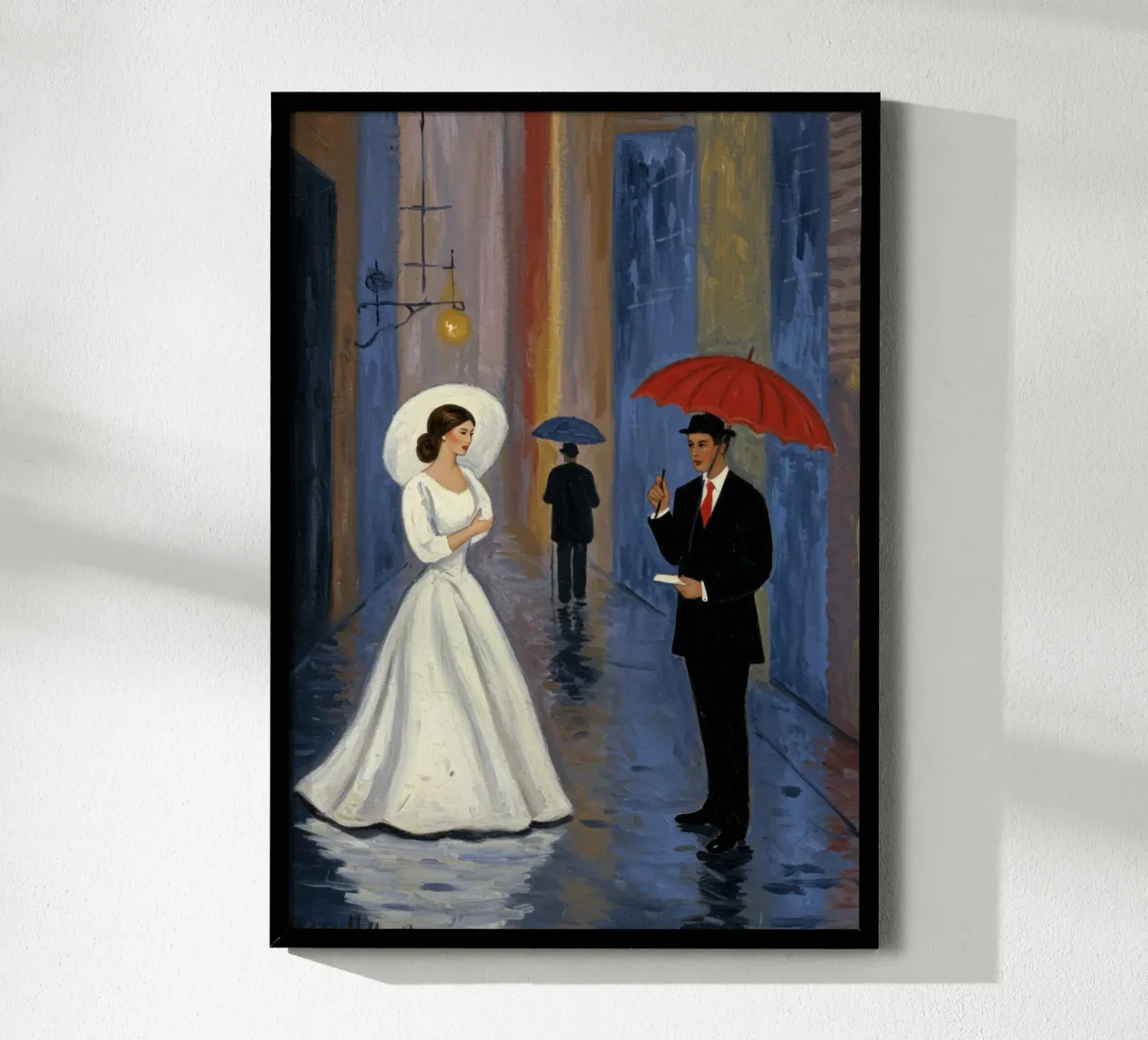 La sposa poster con telaio in alluminio da Art Center