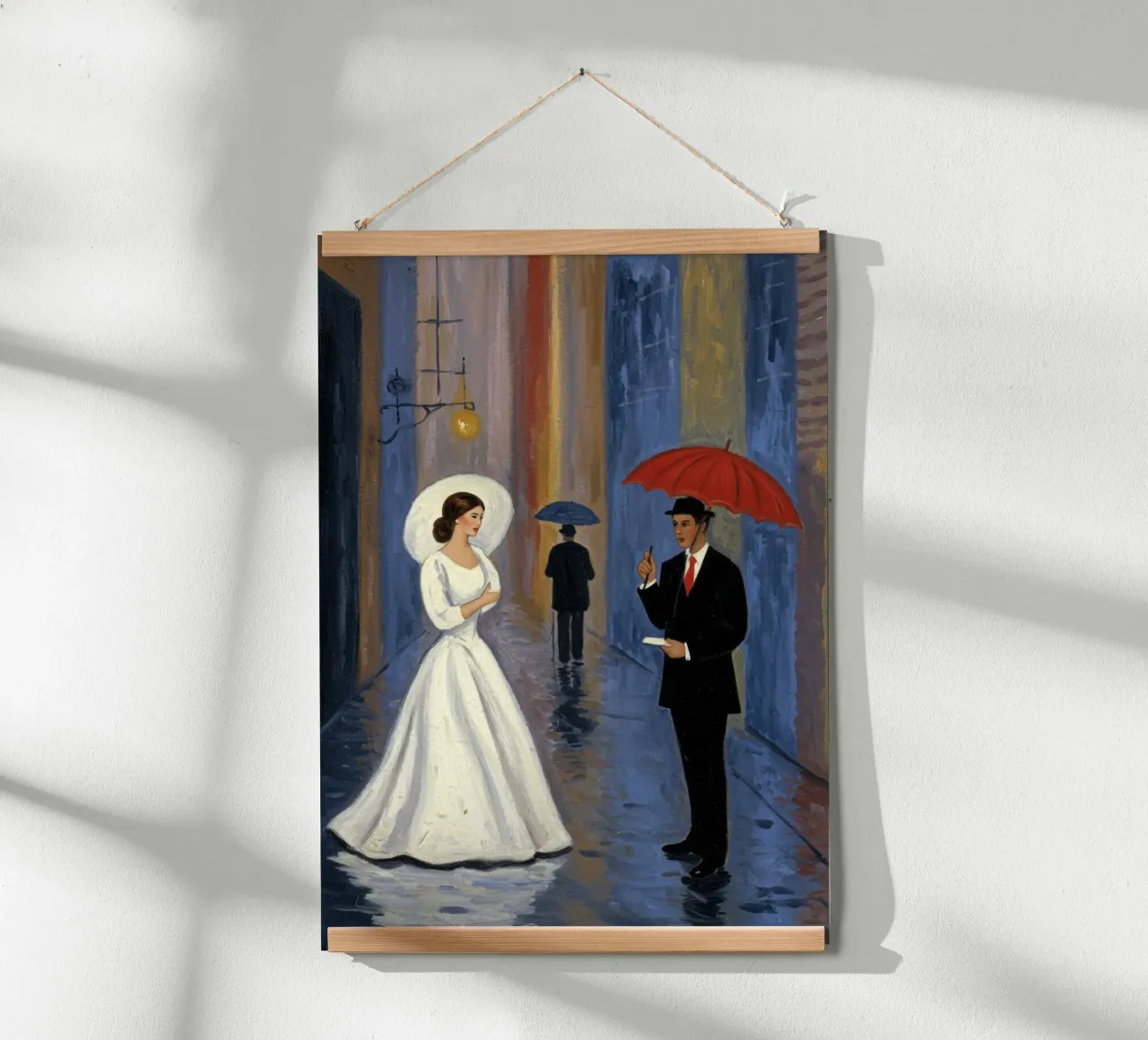 La sposa poster con telaio in alluminio da Art Center