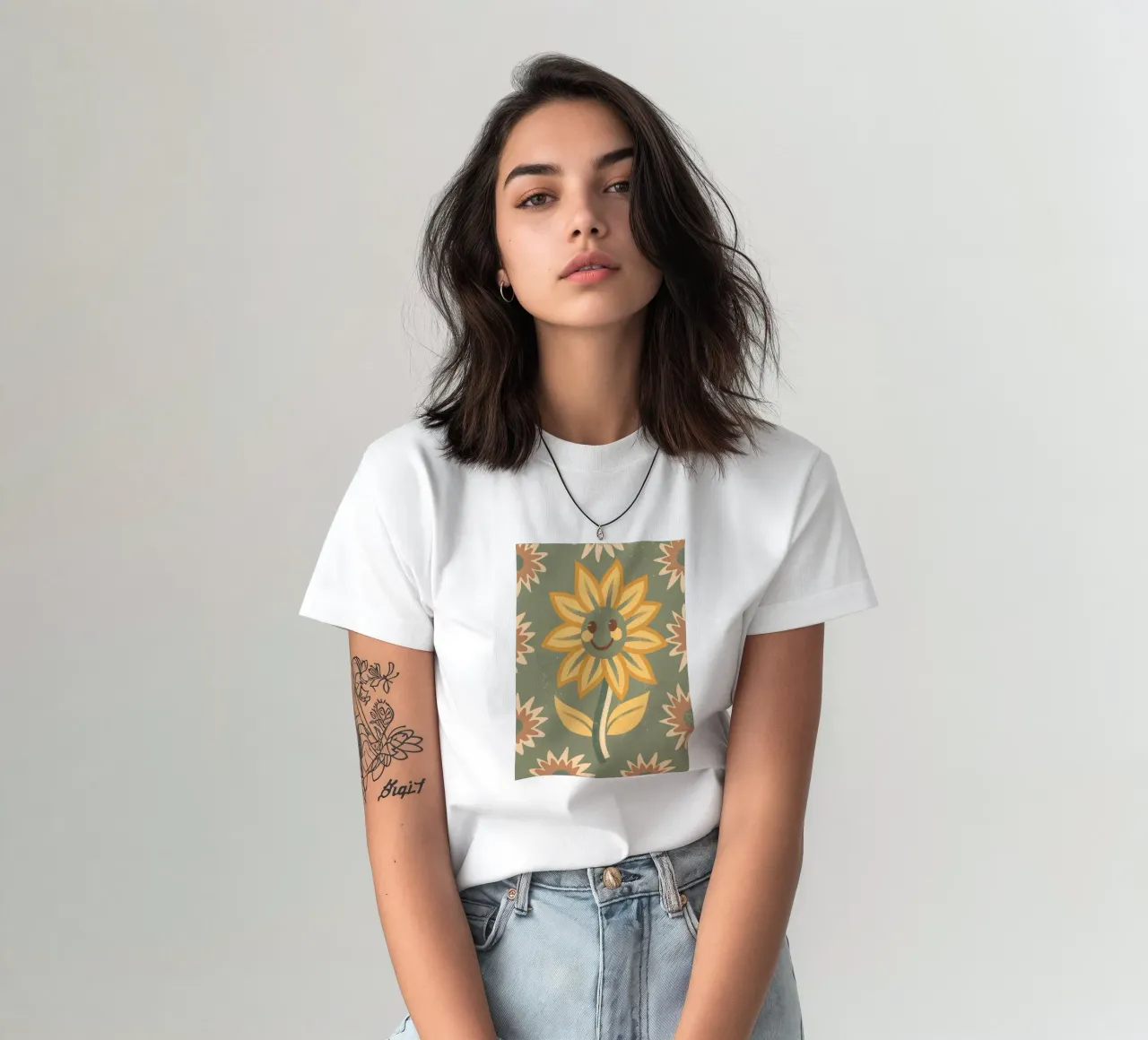 Girasole retrò pop t-shirt da THE LATEST SHOP