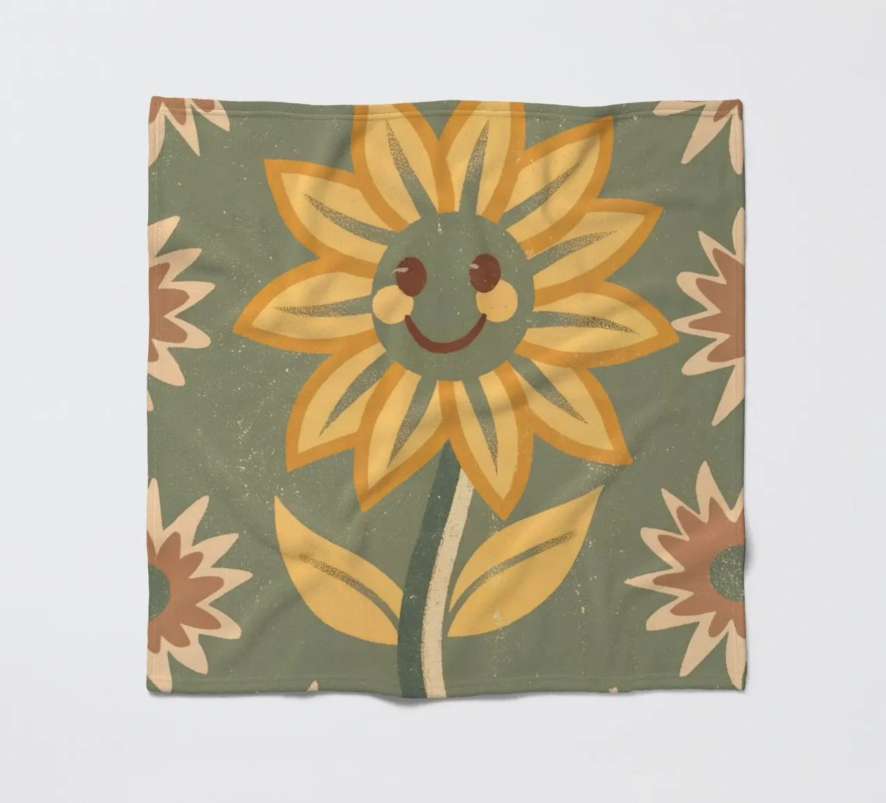 Girasole retrò pop coperta in pile da THE LATEST SHOP