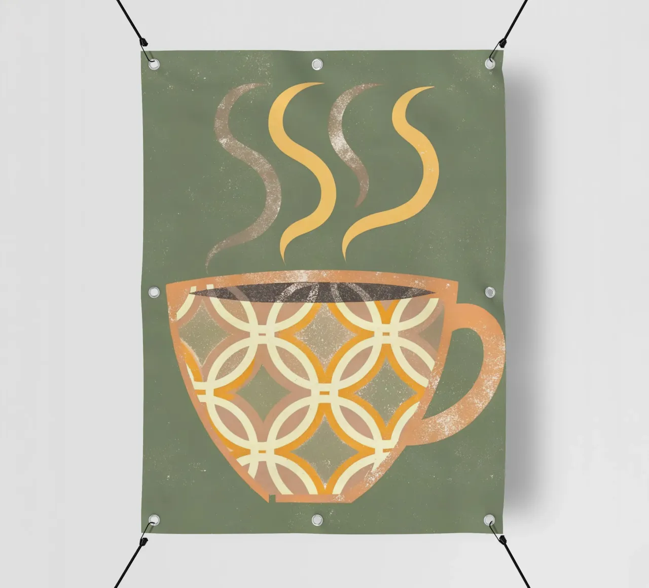 Tazza da caffè Retro Pop telo in pvc da THE LATEST SHOP