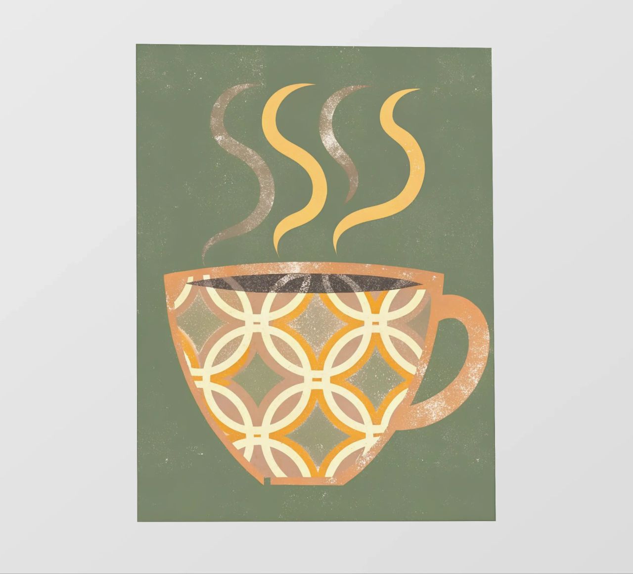 Tazza da caffè Retro Pop telo in pvc da THE LATEST SHOP