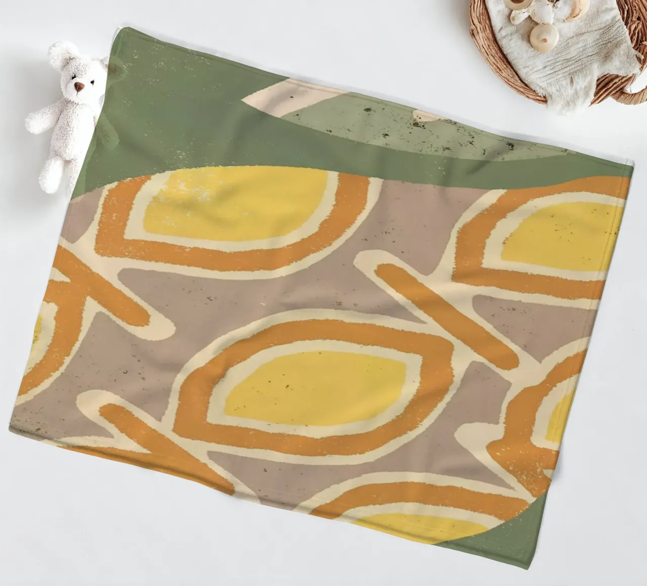 Avocado Retro Pop coperta in pile da THE LATEST SHOP