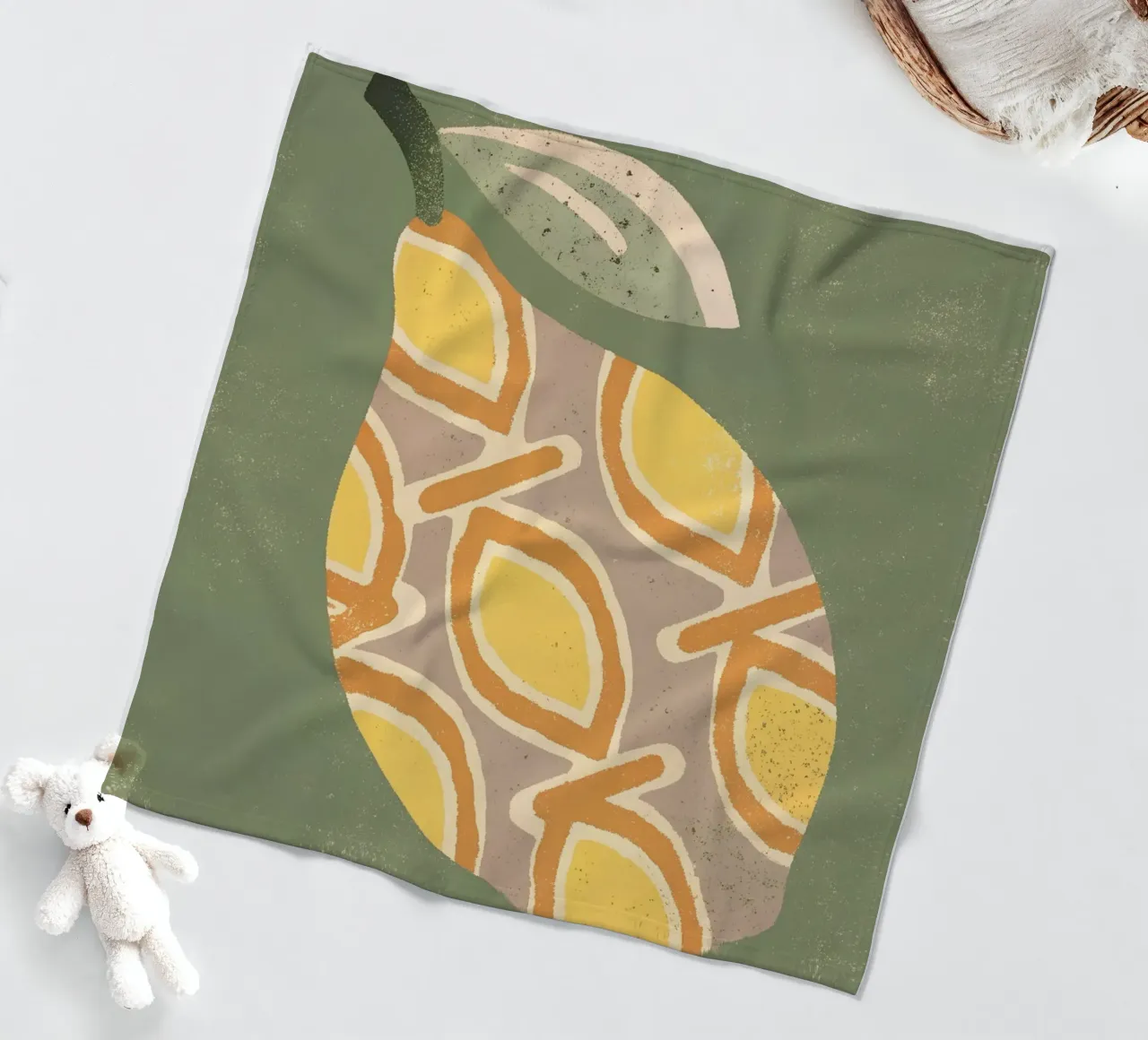 Avocado Retro Pop coperta in pile da THE LATEST SHOP