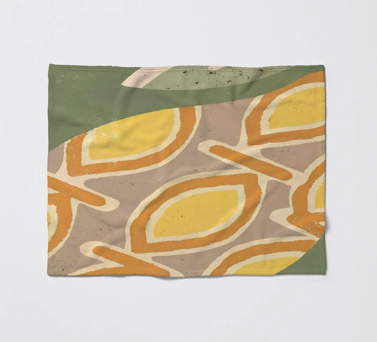 Avocado Retro Pop coperta in pile da THE LATEST SHOP