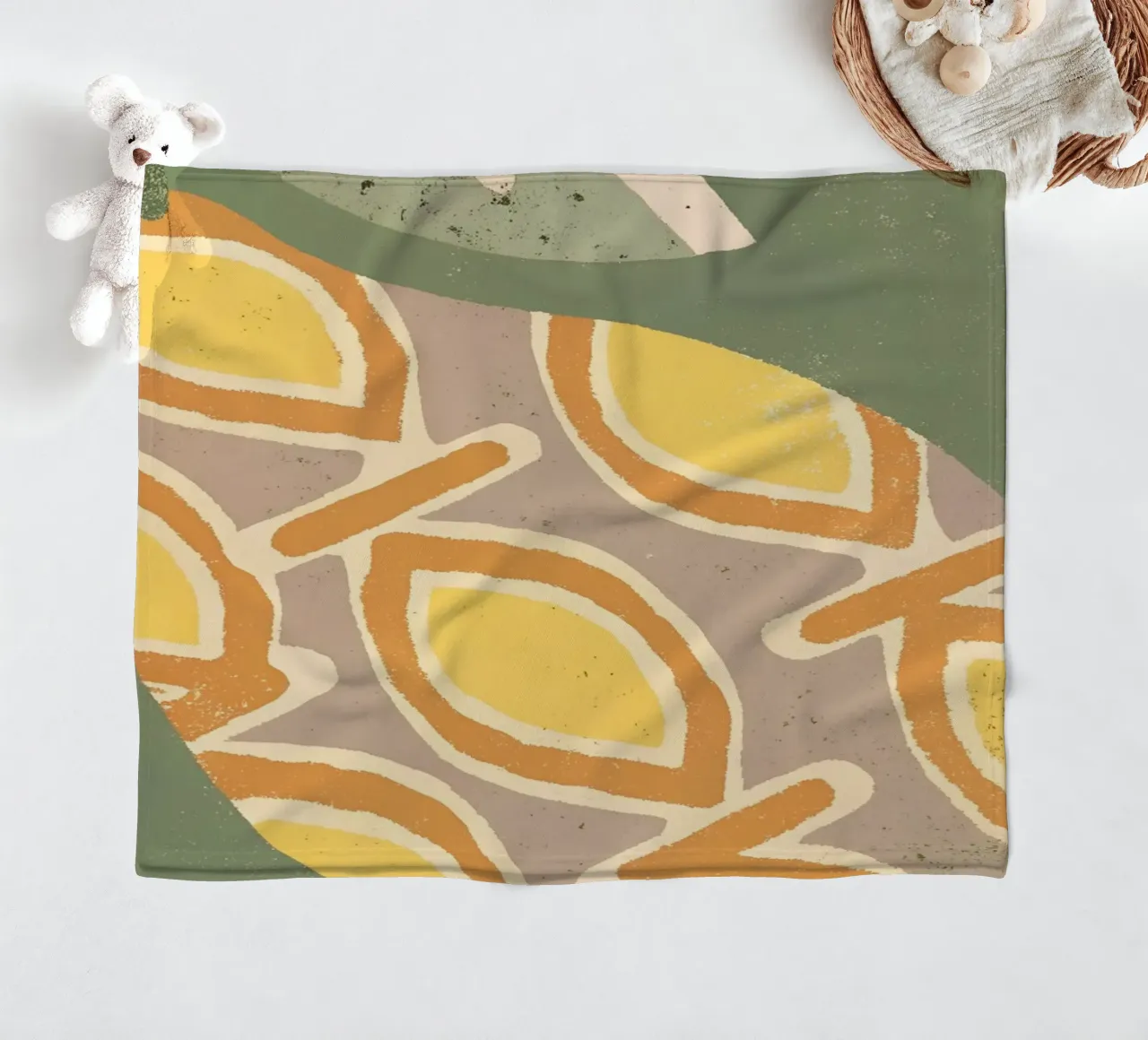 Avocado Retro Pop coperta in pile da THE LATEST SHOP
