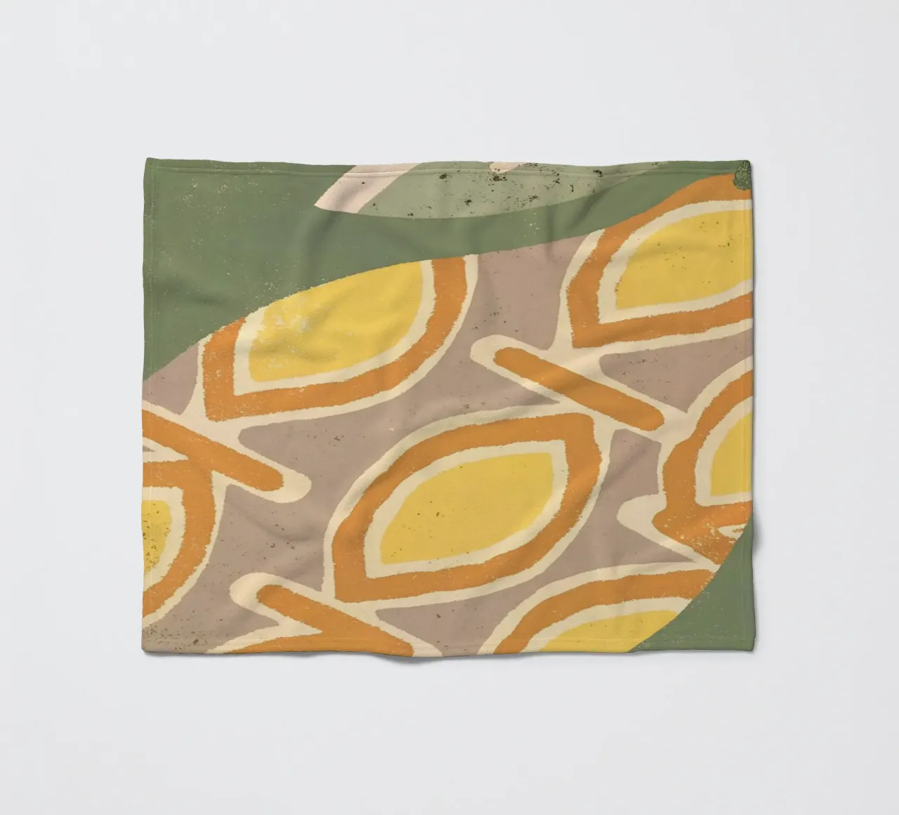 Avocado Retro Pop coperta in pile da THE LATEST SHOP