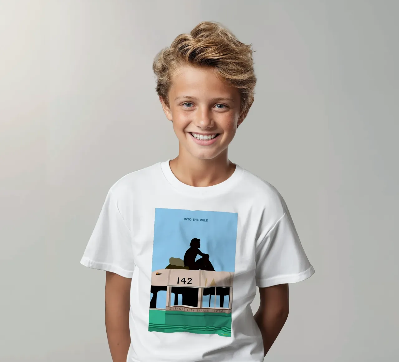 Into the Wild kids t-shirt by Rafa Gomes