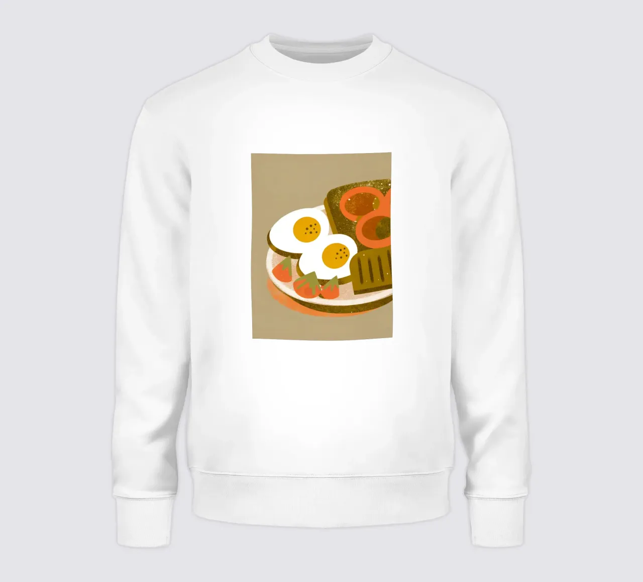 Retro Pop Ei Essen Sweatshirt von THE LATEST SHOP