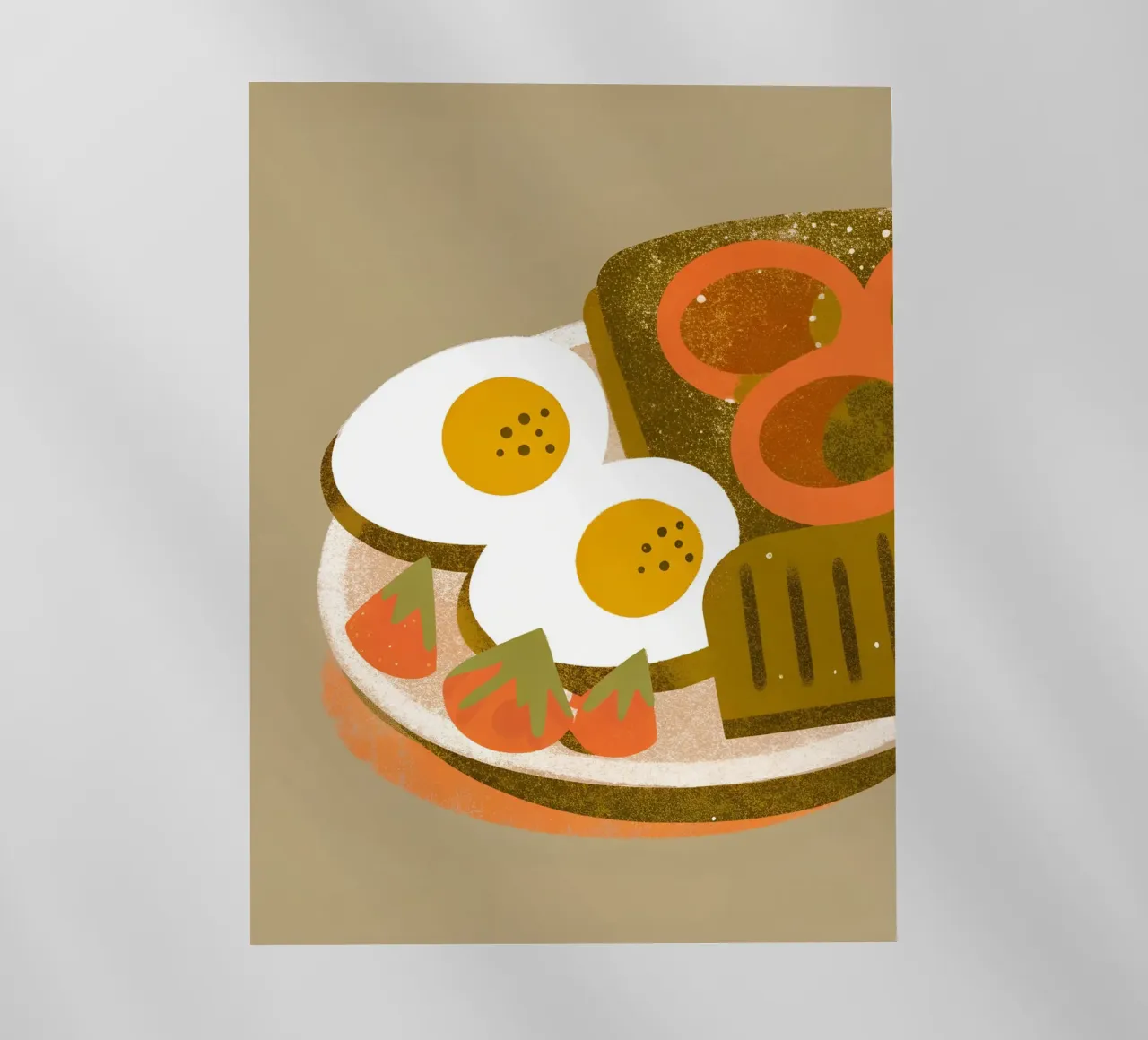 Uovo Retro Pop Food pellicola backlit da THE LATEST SHOP