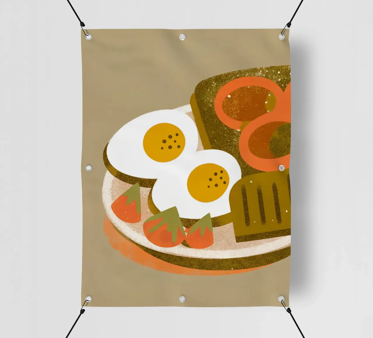 Retro Pop Egg Food pvc cover by THE LATEST SHOP