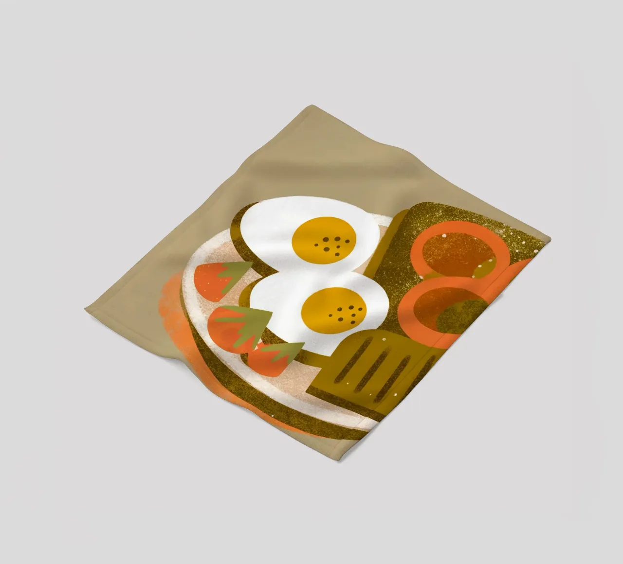 Retro Pop Ei Essen Fleecedecke von THE LATEST SHOP