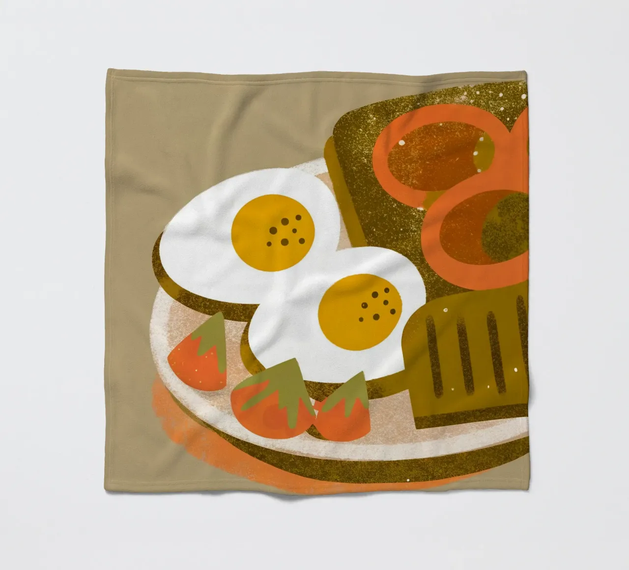 Retro Pop Ei Essen Fleecedecke von THE LATEST SHOP