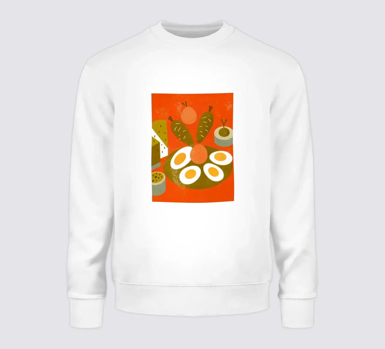 Uovo Retro Pop Food felpa da THE LATEST SHOP