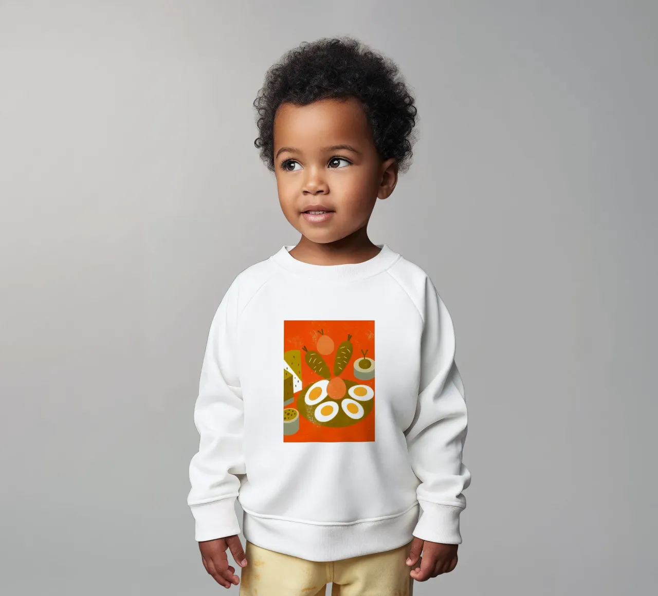 Retro Pop Egg Food sudadera de bebé de THE LATEST SHOP