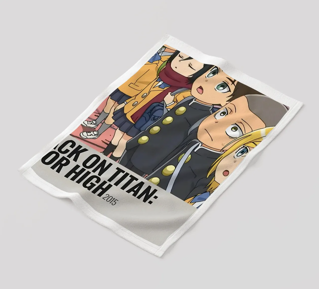 ATTACK ON TITAN JUNIOR HIGH 2015 coperta in pile da Totoya