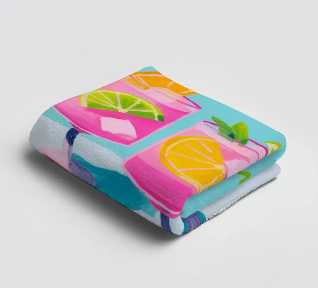 Cocktail de fête rose serviette de bain de Carinaprint