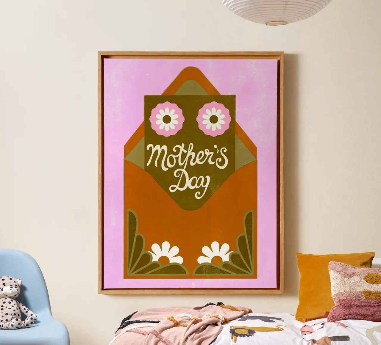 Retro Pop Moederdag canvas met Baklijst van THE LATEST SHOP
