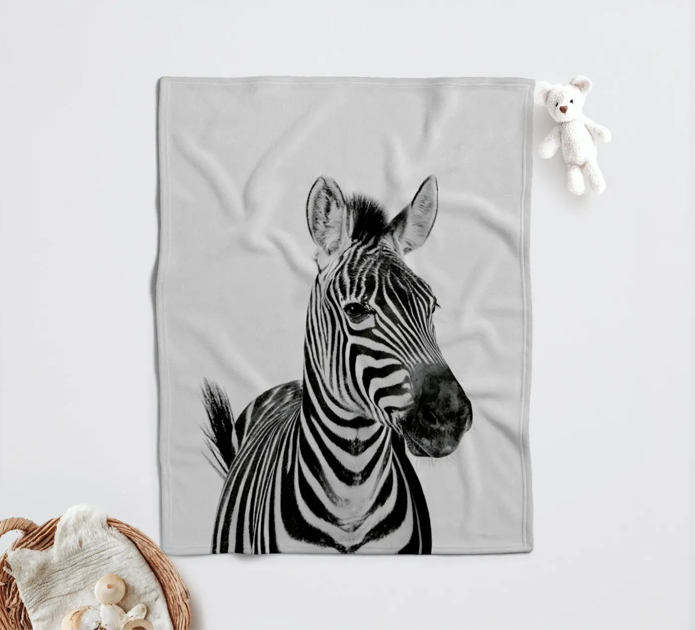 Zebra Classic fleecedeken van Paws & Claws