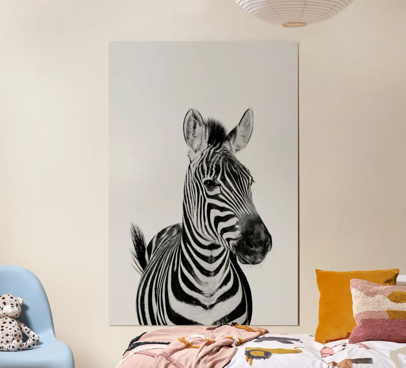 Zebra Classic poster van Paws & Claws