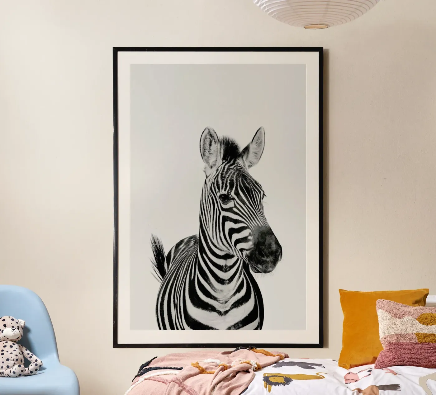 Zebra Classic poster van Paws & Claws