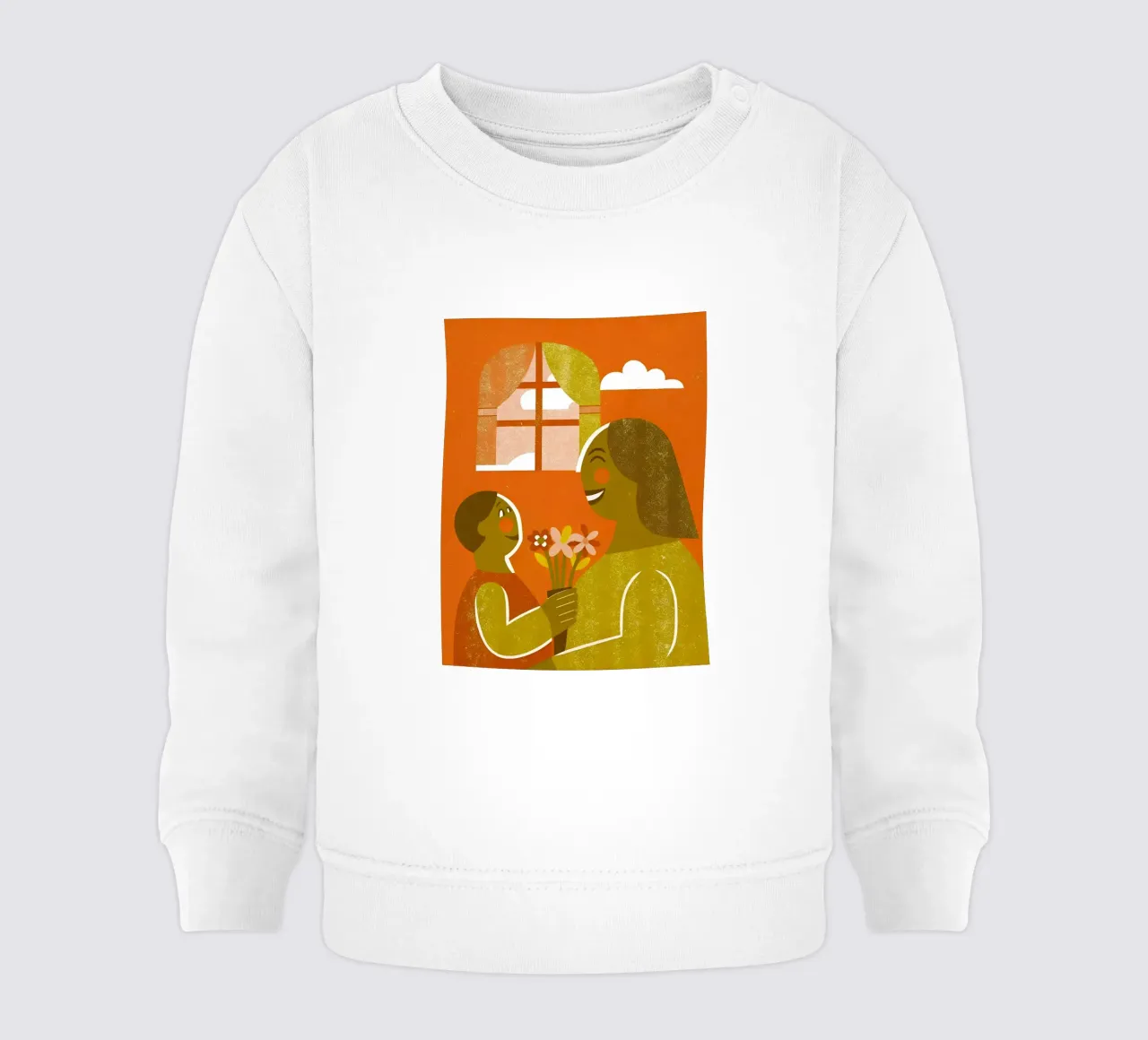 Madre e figlio retro pop felpa neonato da THE LATEST SHOP