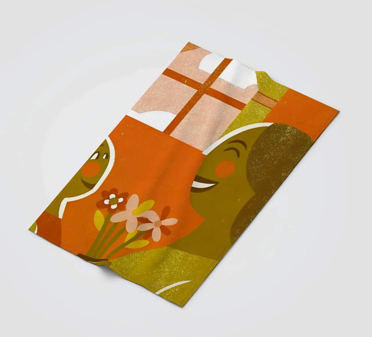 Retro Pop Mutter und Sohn Fleecedecke von THE LATEST SHOP