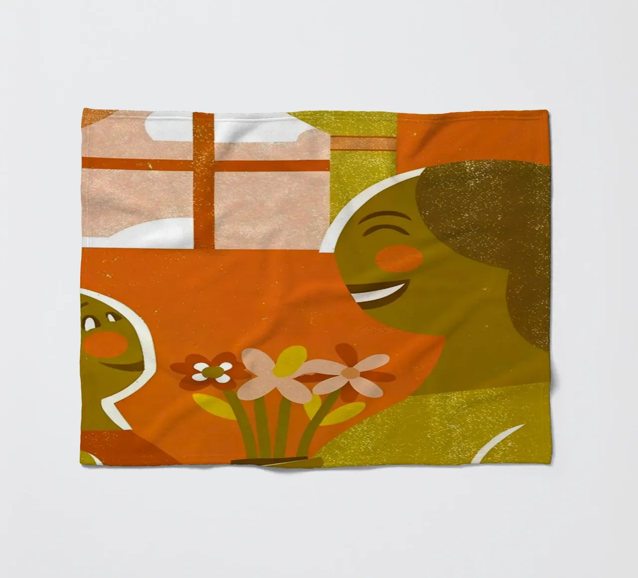 Retro Pop Mutter und Sohn Fleecedecke von THE LATEST SHOP