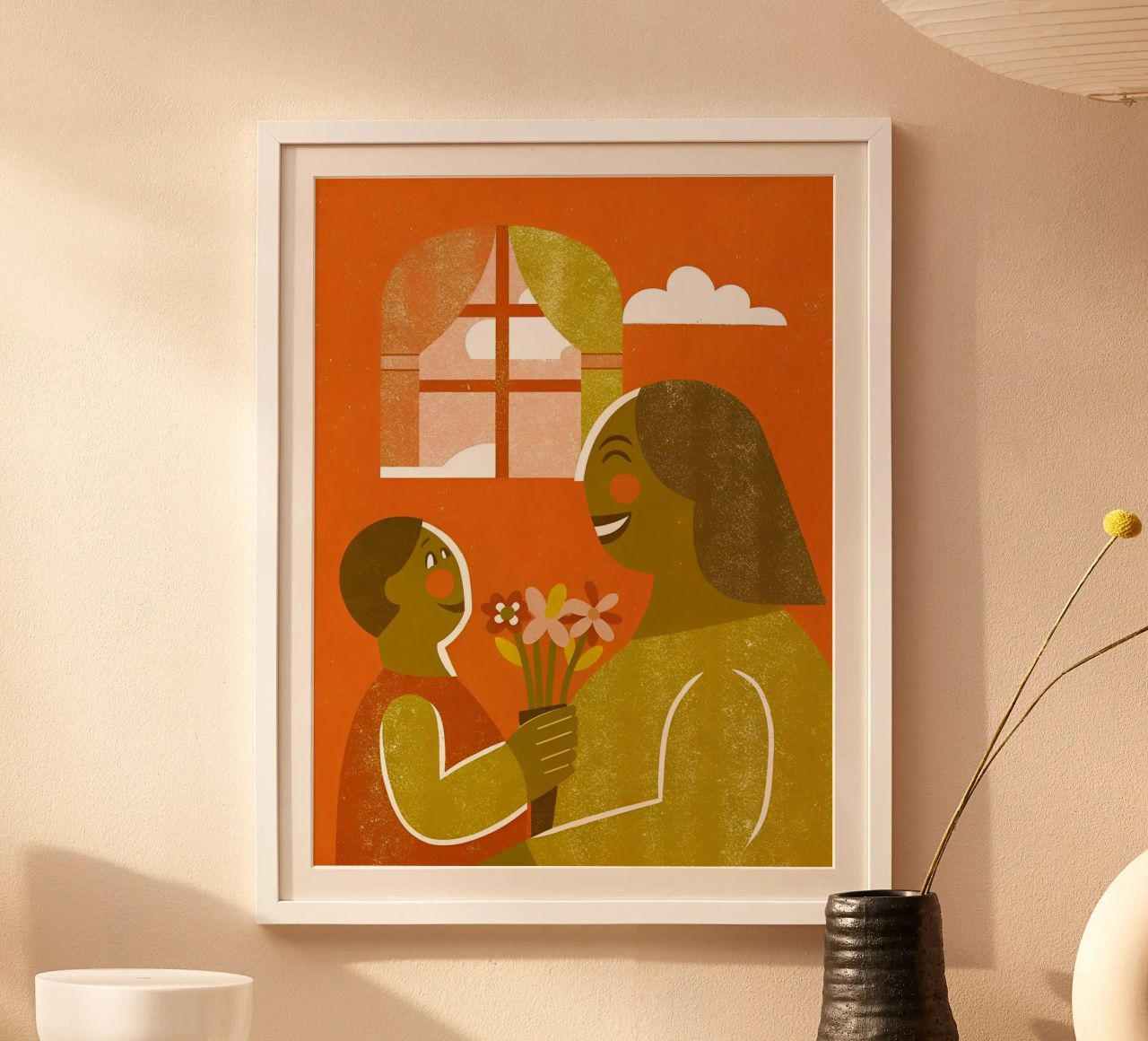 Madre e figlio retro pop poster da THE LATEST SHOP