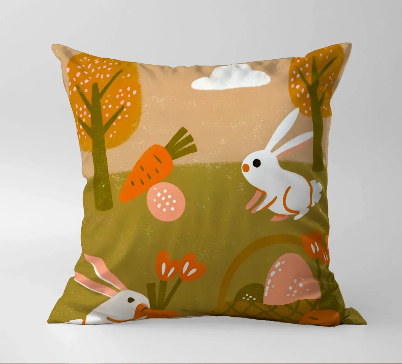Coniglio e Wartel Retro Pop cuscino da THE LATEST SHOP