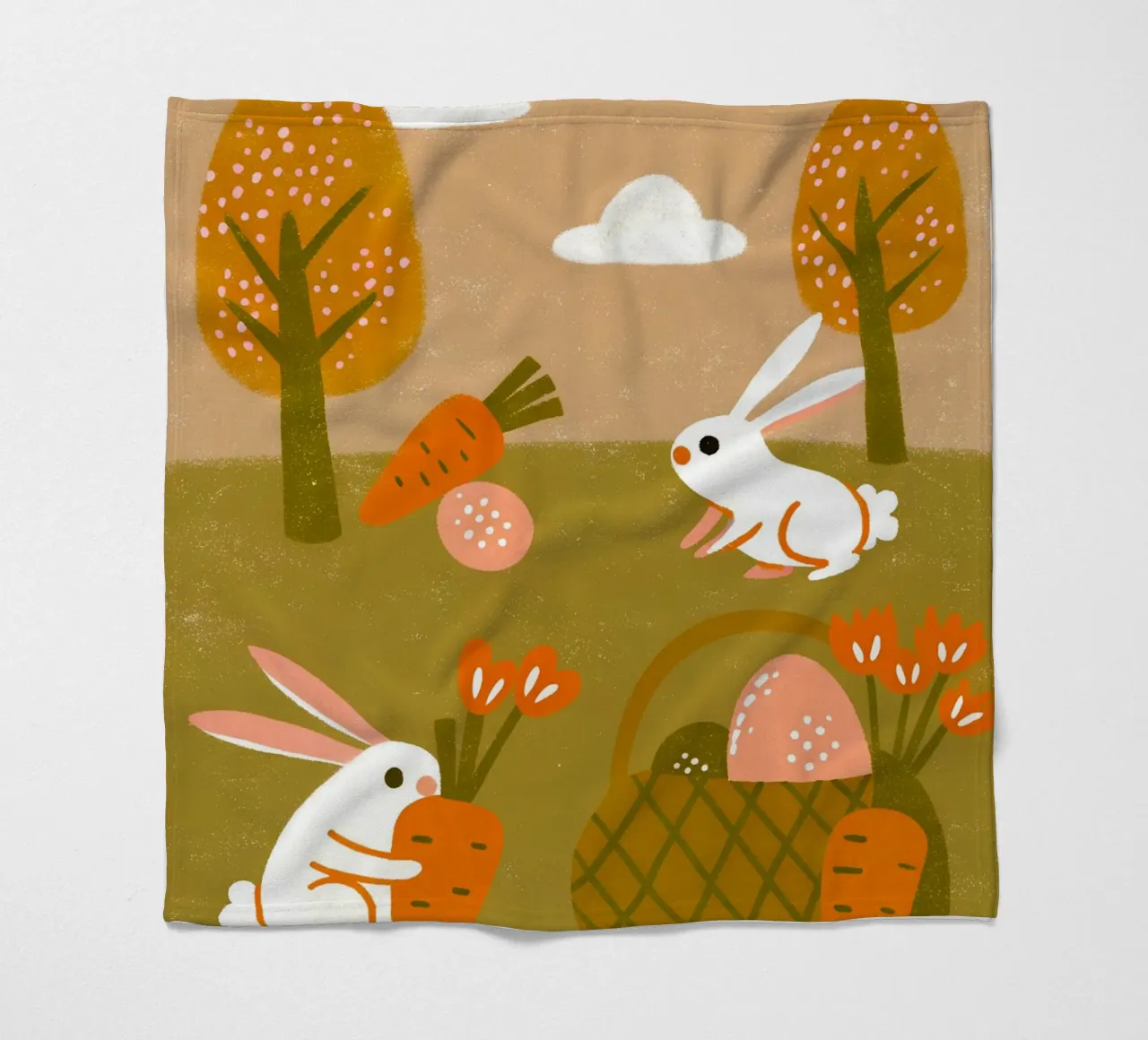 Coniglio e Wartel Retro Pop coperta in pile da THE LATEST SHOP