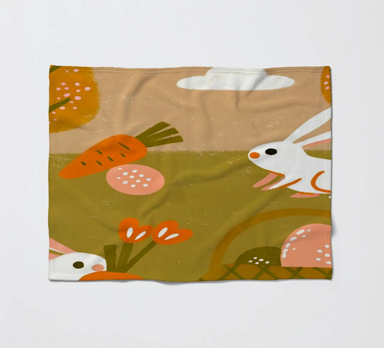 Coniglio e Wartel Retro Pop coperta in pile da THE LATEST SHOP