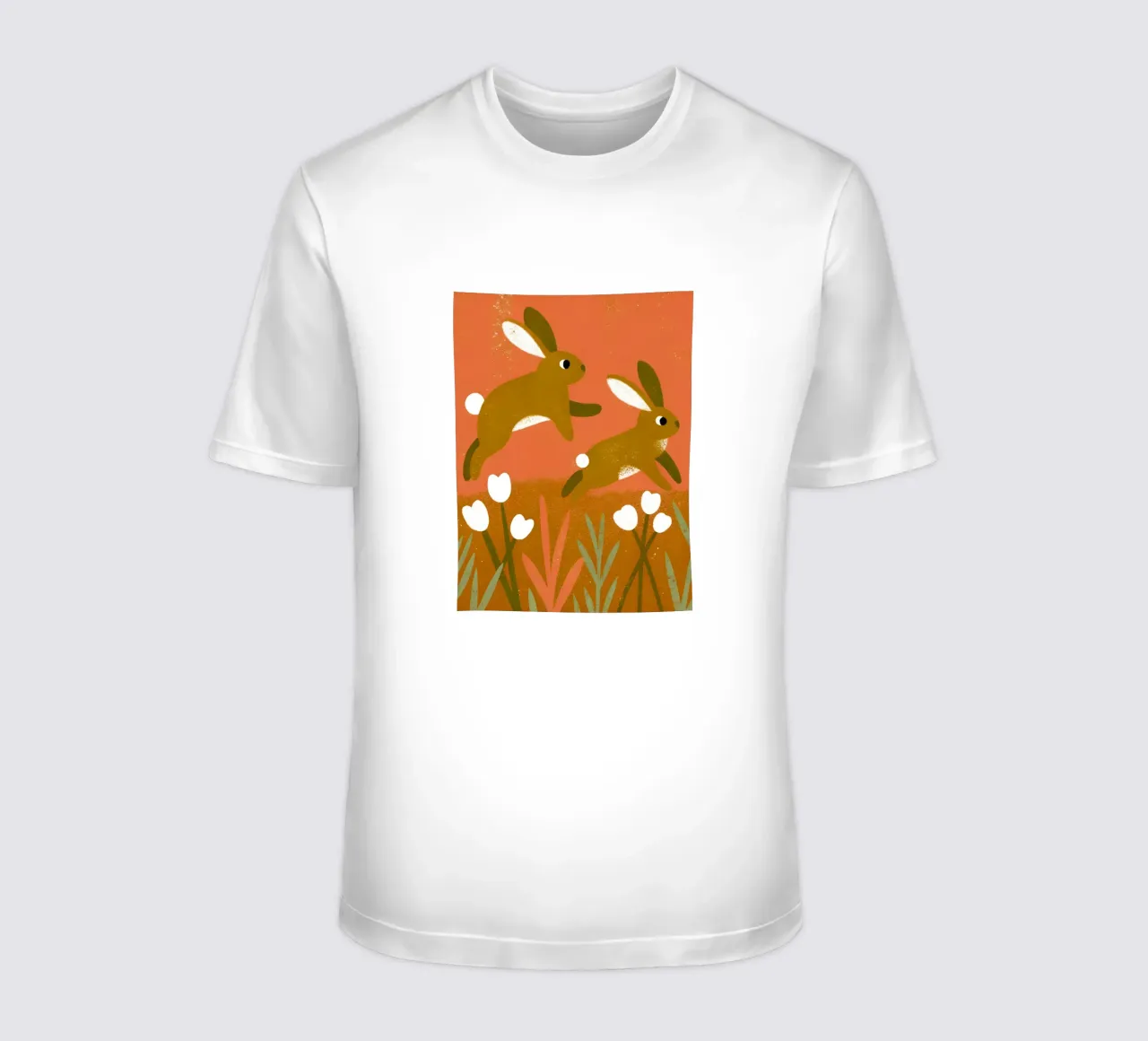 Rabbit Playing Retro Pop t-shirt by THE LATEST SHOP