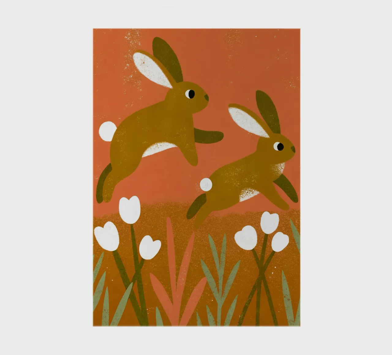 Rabbit Playing Retro Pop notebook by THE LATEST SHOP