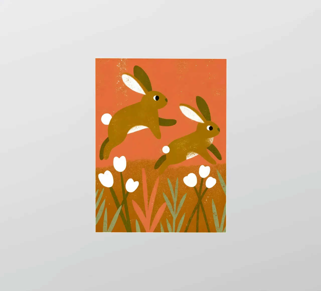 Lapin jouant Retro Pop autocollant de THE LATEST SHOP