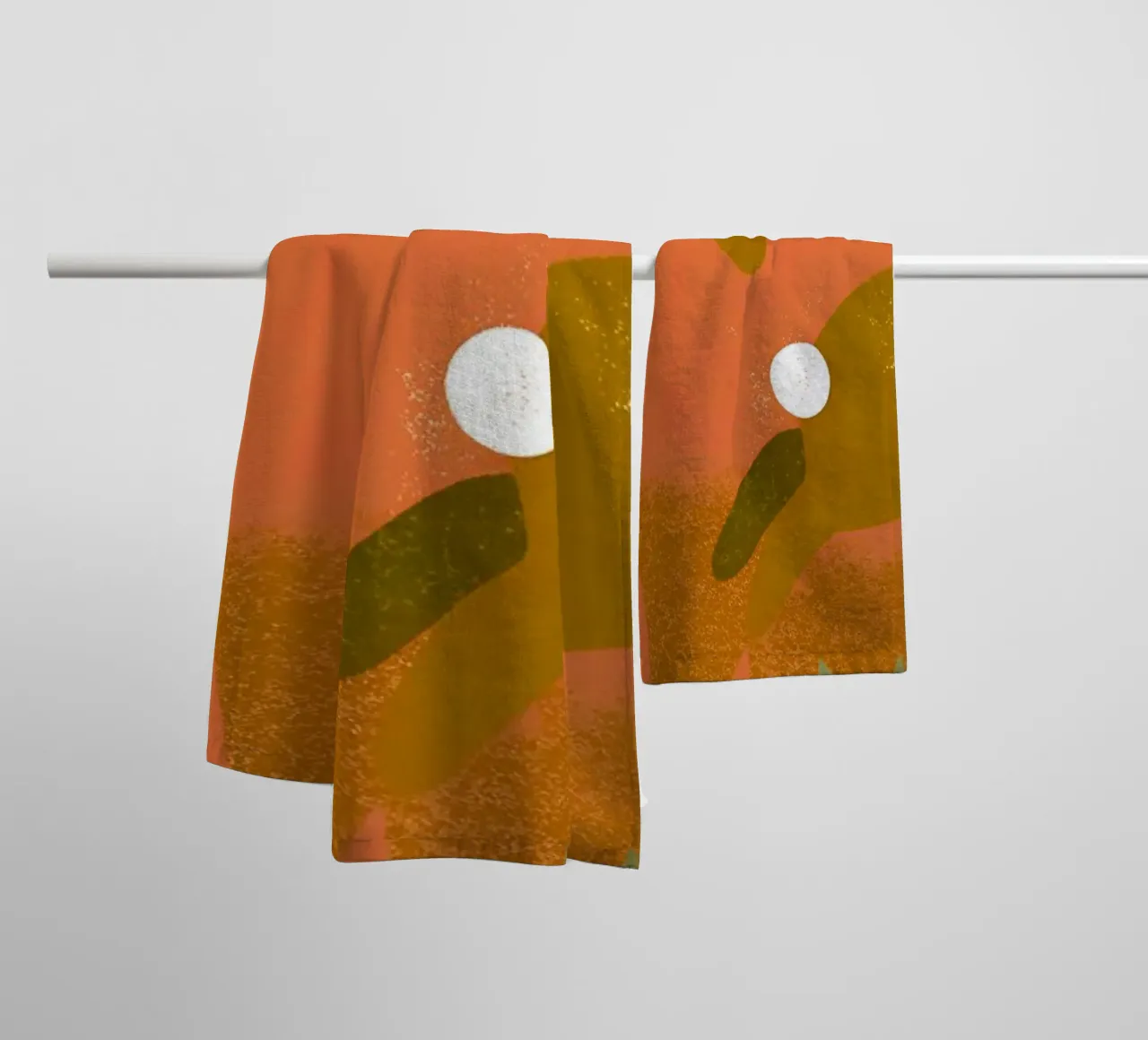 Rabbit Playing Retro Pop towel by THE LATEST SHOP