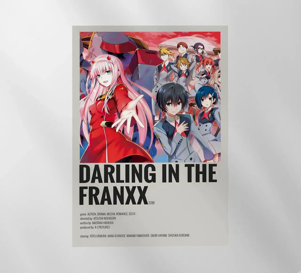 DARLING IN THE FRANXX 2018 pellicola backlit da Totoya