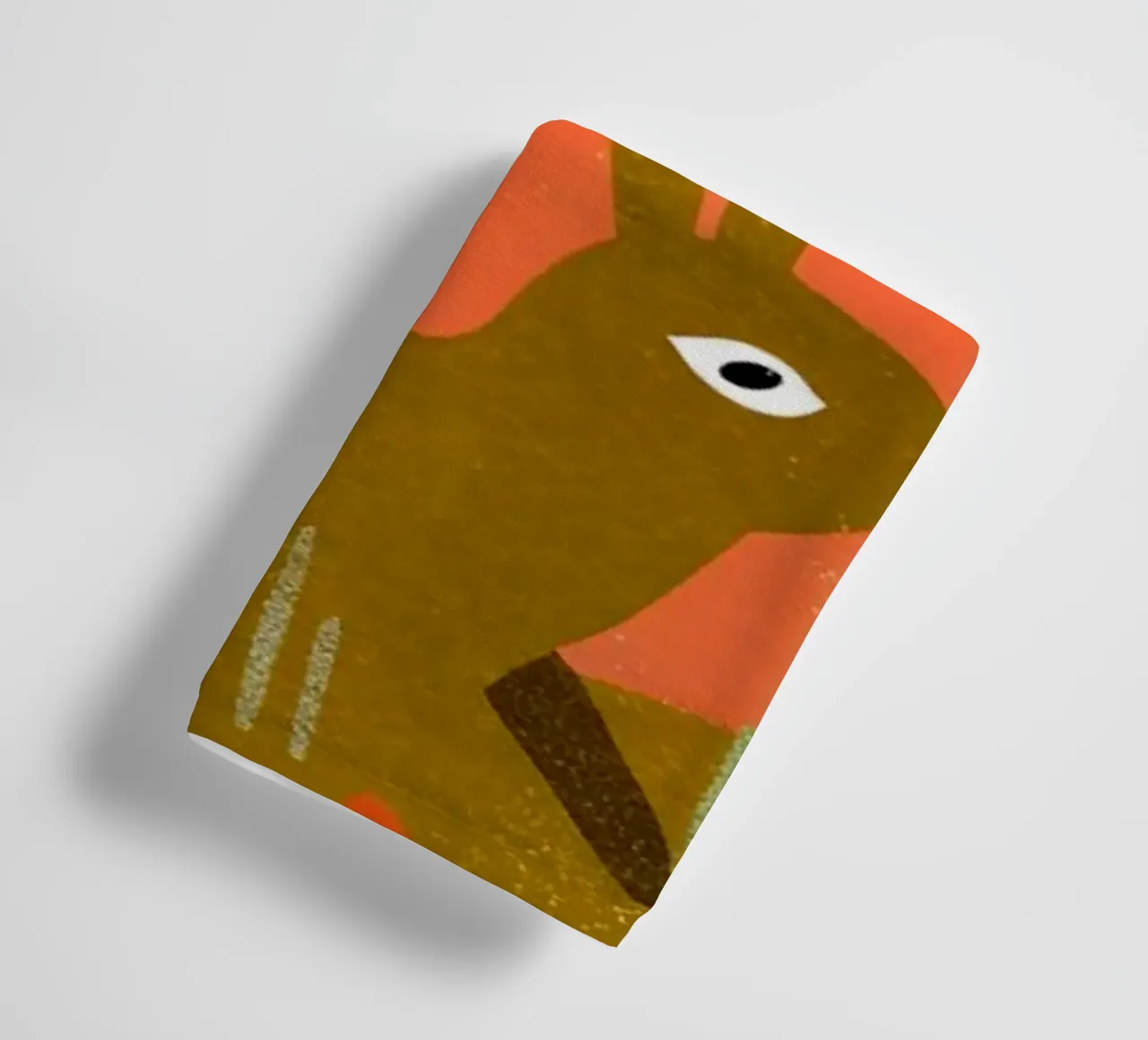 Rabbit Playing Retro Pop towel by THE LATEST SHOP