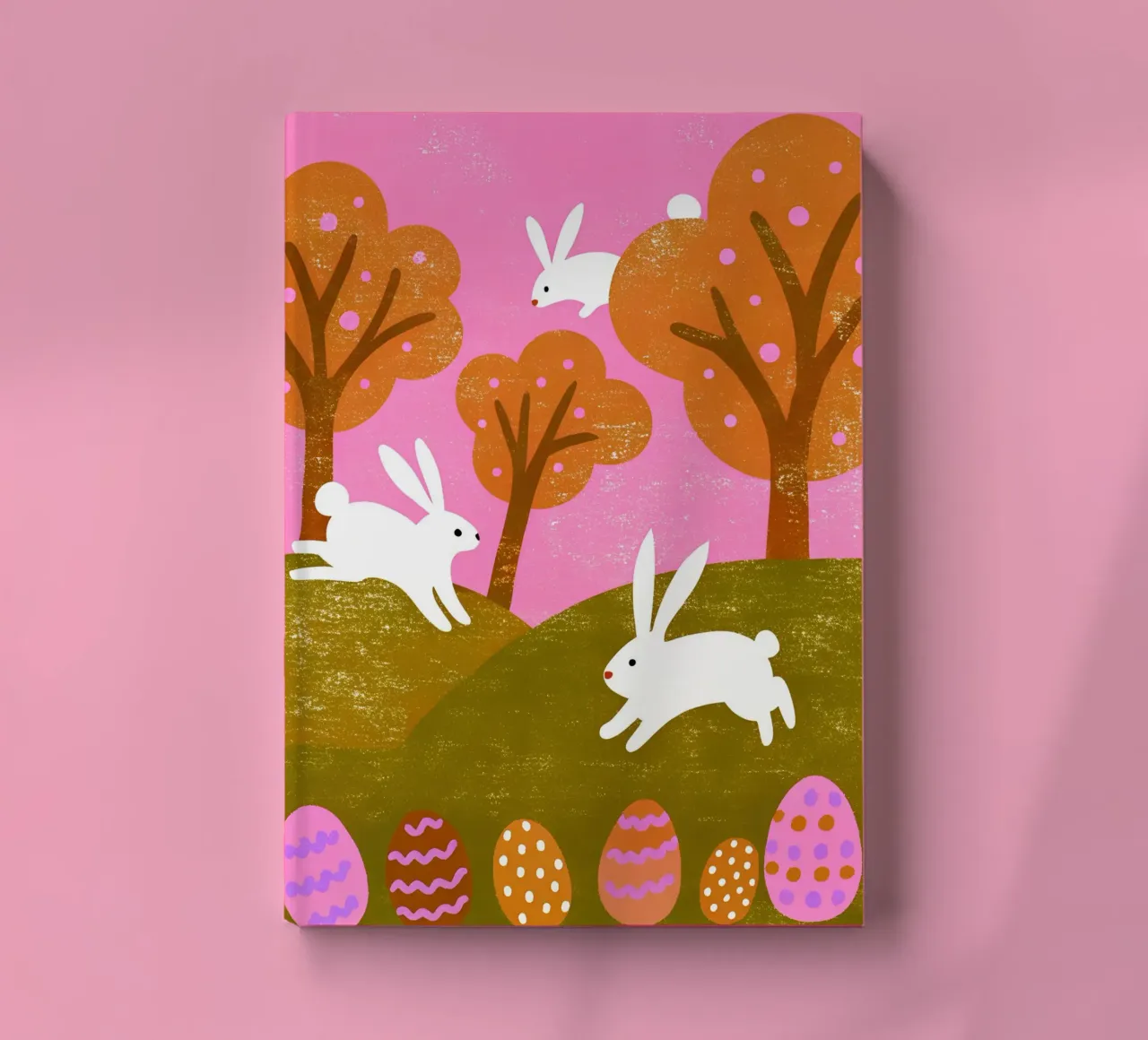 Rabbit Playing Retro Pop notebook by THE LATEST SHOP