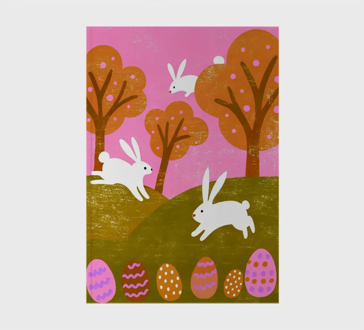 Rabbit Playing Retro Pop notebook by THE LATEST SHOP