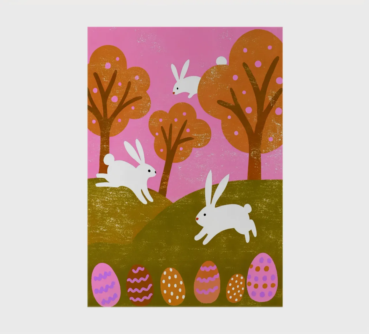 Rabbit Playing Retro Pop notebook by THE LATEST SHOP