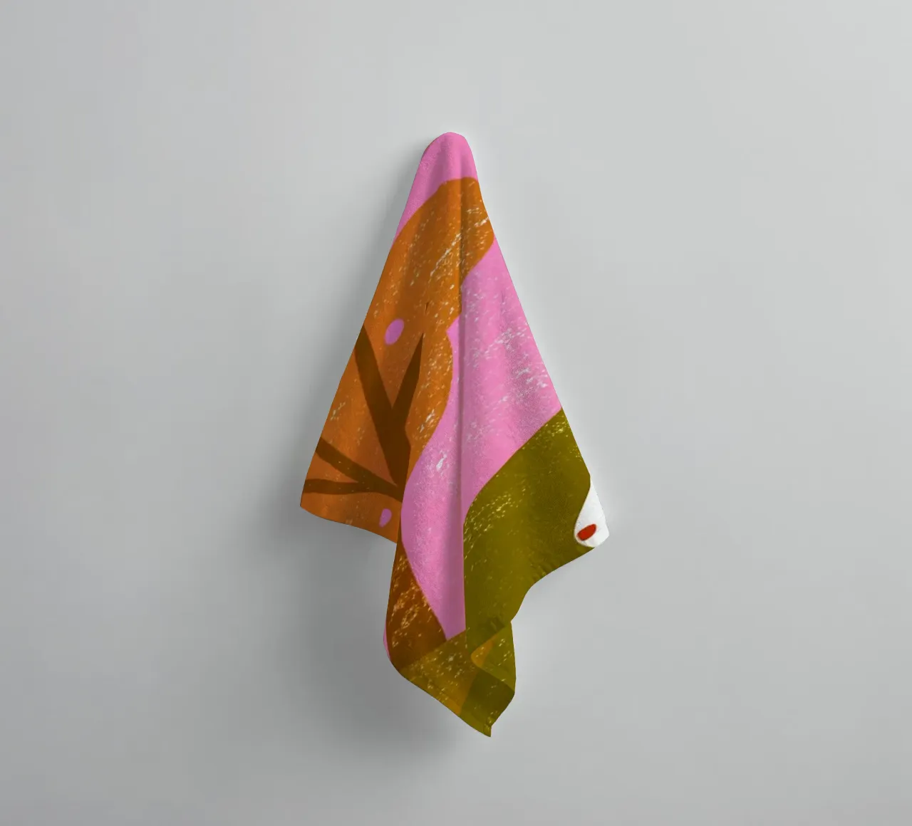 Rabbit Playing Retro Pop towel by THE LATEST SHOP