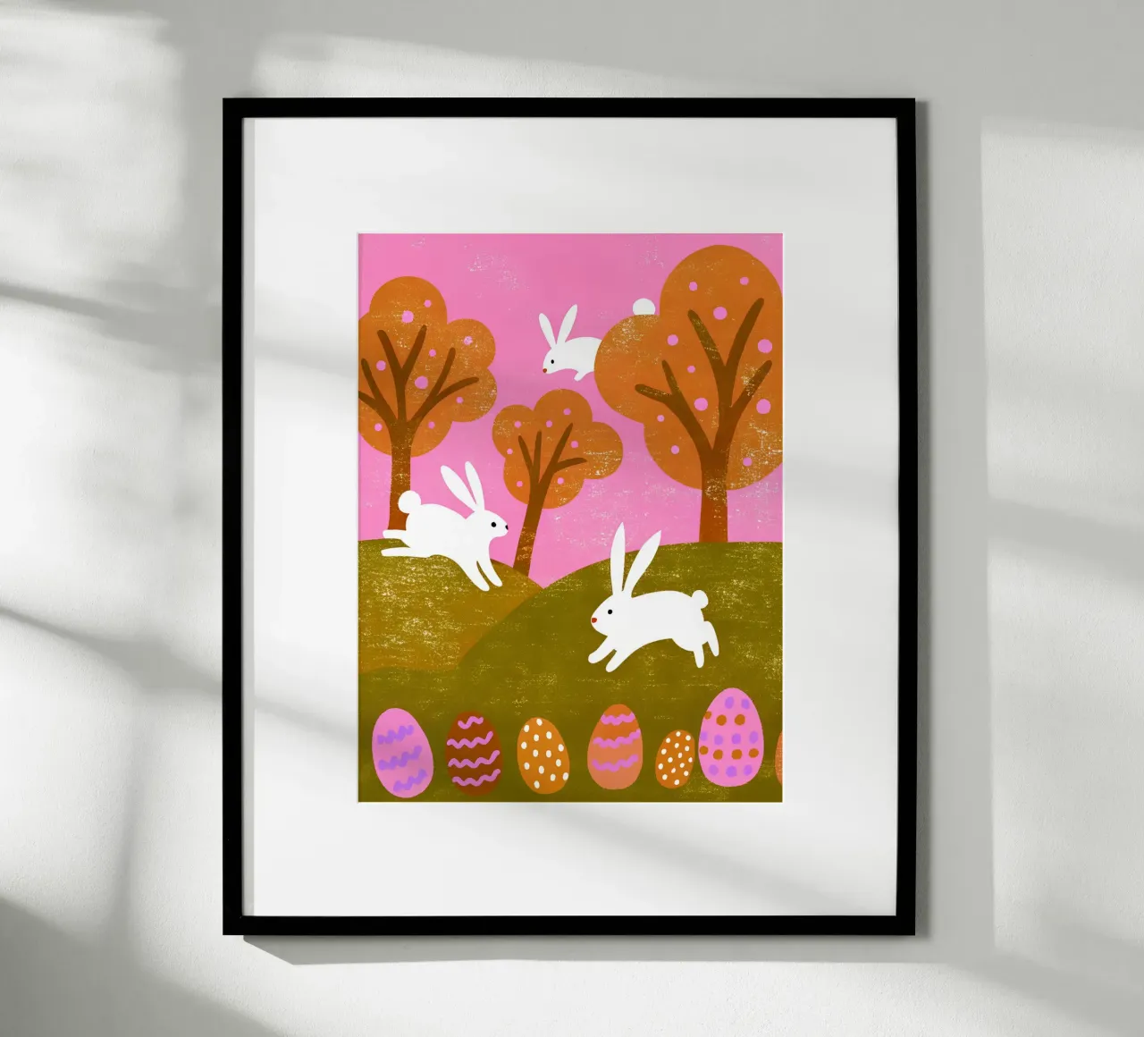 Rabbit Playing Retro Pop hahnemühle by THE LATEST SHOP