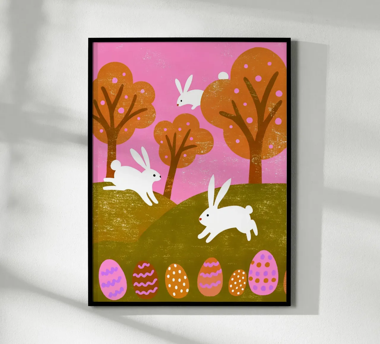 Rabbit Playing Retro Pop hahnemühle by THE LATEST SHOP